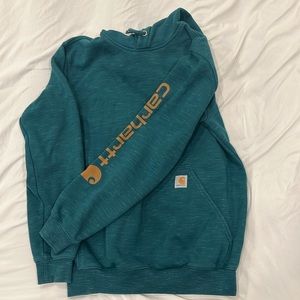 Womens Carhartt Loose Fit Hoodie Small (small hole)